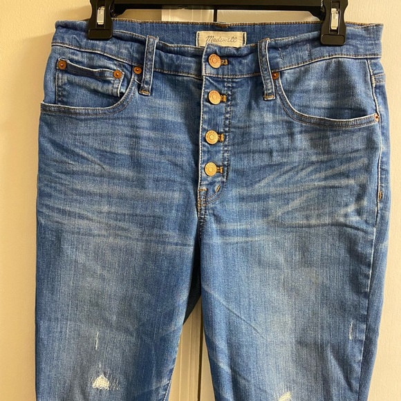 Madewell Cali Demi Boot jeans medium wash women Sz 29 - Picture 4 of 9